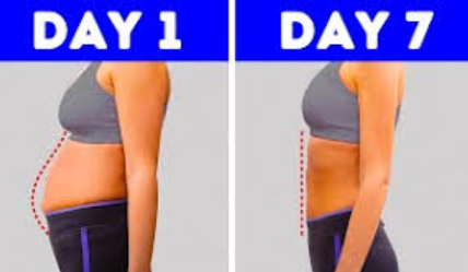 🌻 1 Week Flat Tummy Routine – Without Exercise